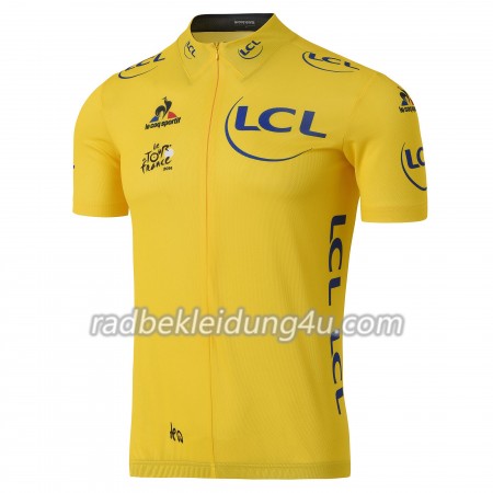 Gelbes Radtrikot kurzarm 2016 Tour De France